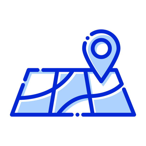 Map, location, direction, locators fully editable vector icon - Vector, Image