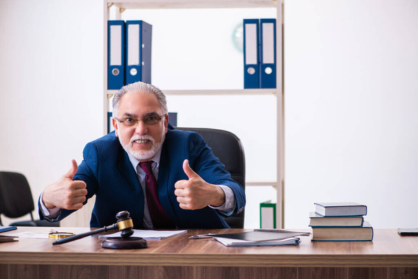 Ervaren mannelijke rechter in het kantoor - Foto, afbeelding