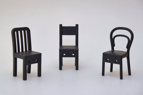 Three small chairs. Room decor - Photo, Image