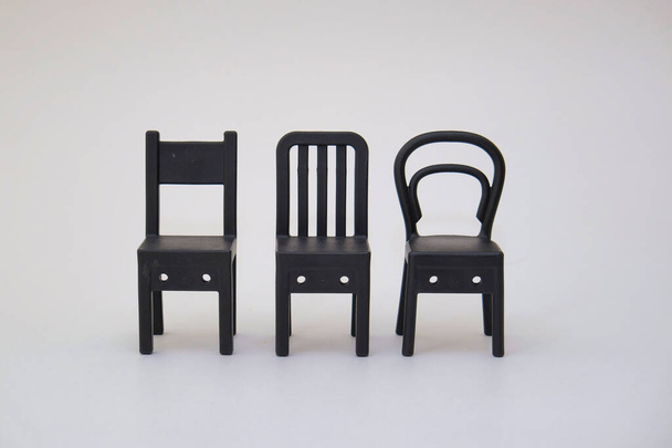 Three small chairs. Room decor - 写真・画像