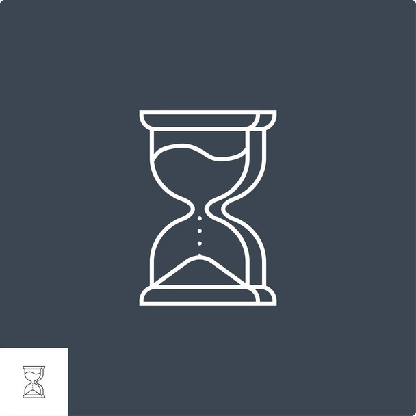 Hourglass Related Vector Line Icon. - Vettoriali, immagini