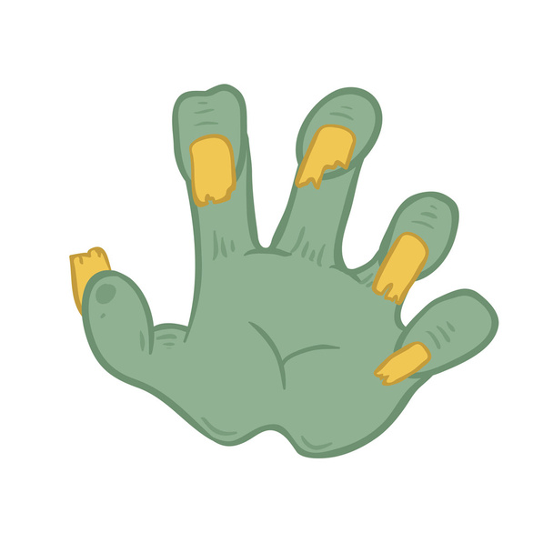 zombie hand vector on white background - Vecteur, image