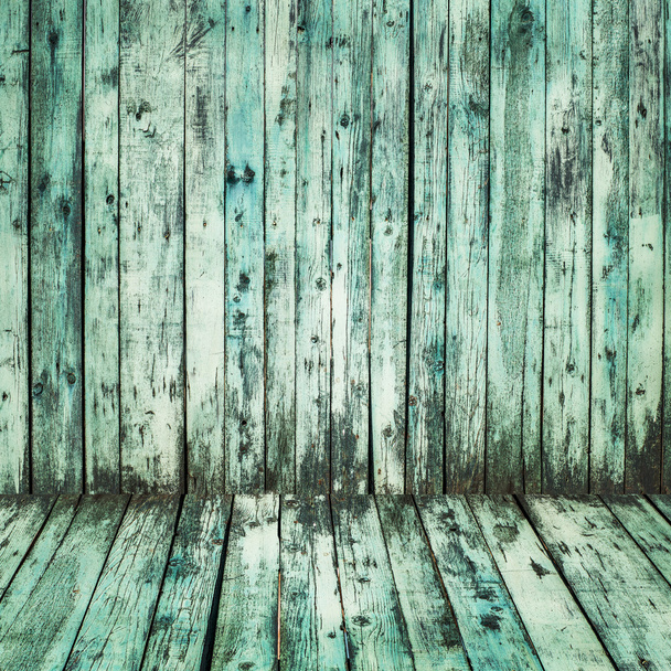 blue wood texture with natural patterns - Foto, Bild