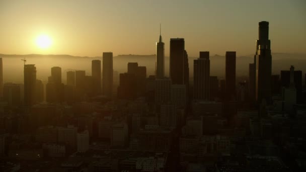 Вид з неба на небо в Лос - Анджелесі - Кадри, відео