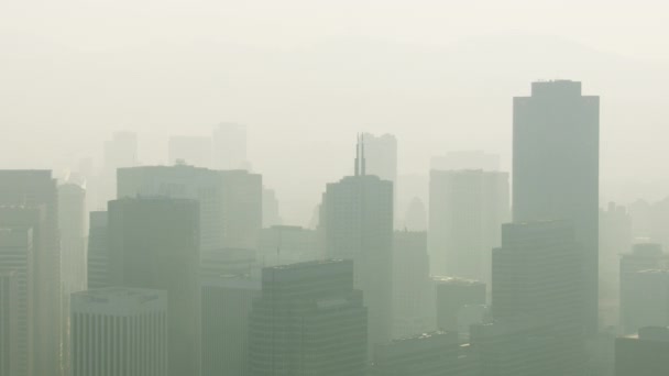 Luchtverontreiniging door rook veroorzaakt door bosbrand - Video