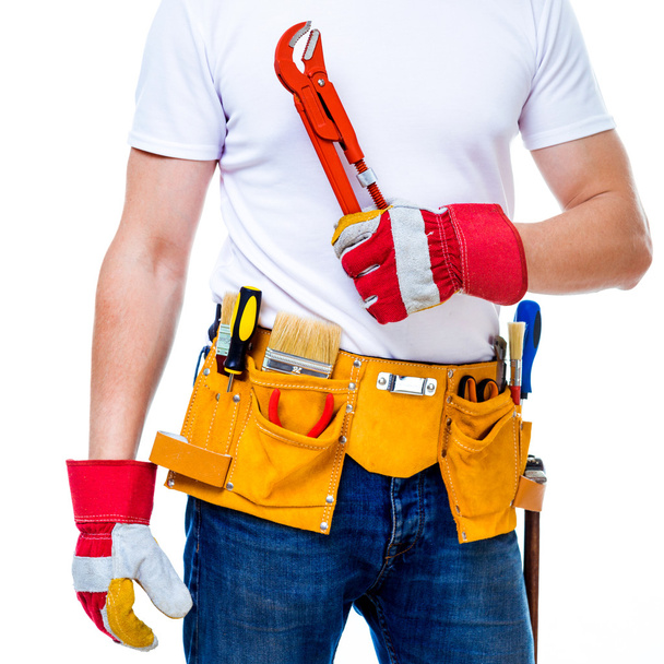 tools belt holding - Foto, afbeelding