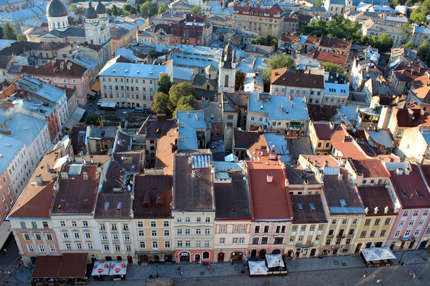 Δες στις κορυφές-σπίτι στην πόλη lvov - Φωτογραφία, εικόνα