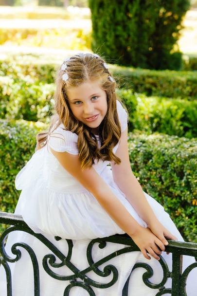 Girl in her First Communion Day - Foto, imagen