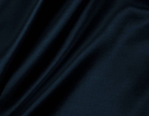 Smooth elegant black silk or satin texture can use as abstract background. Luxurious background design - Valokuva, kuva