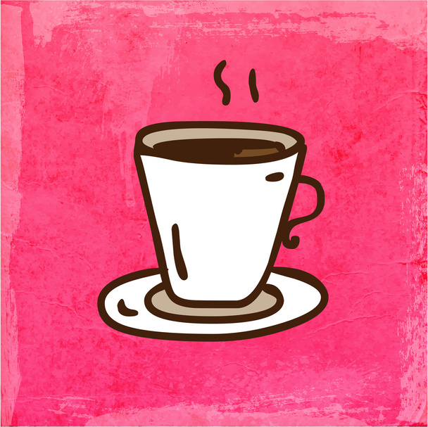 Cup of Coffee. - Vetor, Imagem