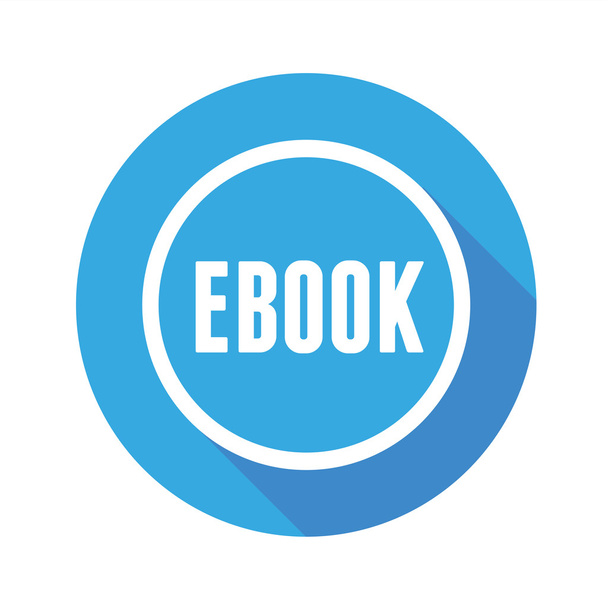 ebook κουμπί εικονίδιο μπλε - Διάνυσμα, εικόνα