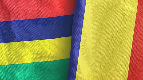 Romanya ve Mauritius, tekstil kumaşının 3D rendelenmesinde iki bayrak dikti - Fotoğraf, Görsel