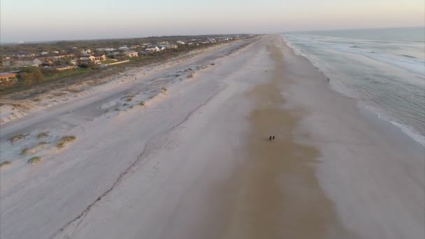Antena st augustine beach na Florydzie - Materiał filmowy, wideo