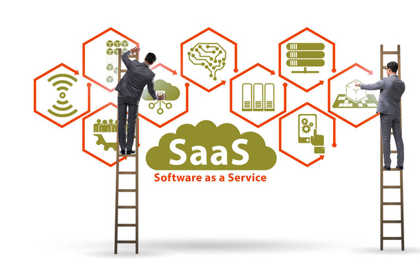Software as a service - SaaS concept with businessman - Photo, Image