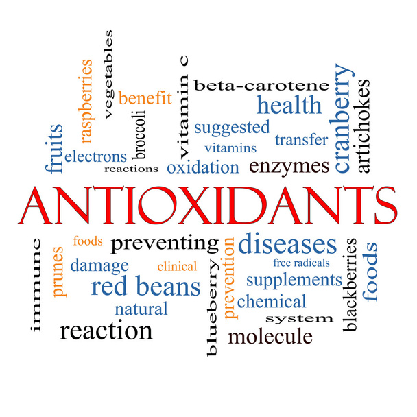 Antioxidantes Word Cloud Concept
 - Foto, imagen