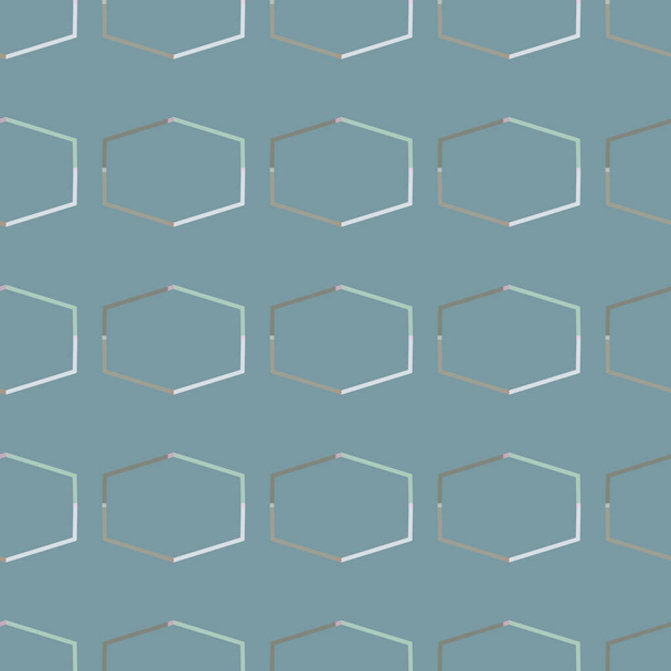 Geometric ornamental vector pattern. Seamless design texture  - Vektör, Görsel