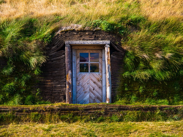 Entrance to the grass house - Fotografie, Obrázek