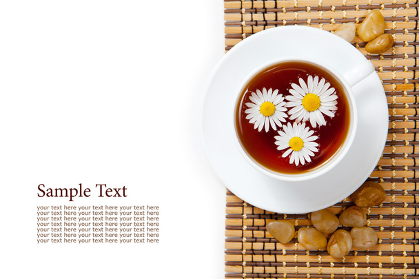 Herbal chamomile tea - Фото, изображение