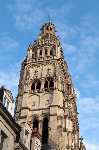 готичний собор Святої Ґатьєн тури, Долина Луари у Франції - Фото, зображення