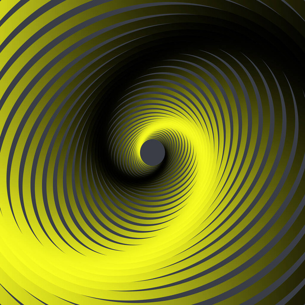 Векторная спираль. Перевернутый абстрактный проволочный туннель. Красочная векторная иллюстрация - Вектор,изображение