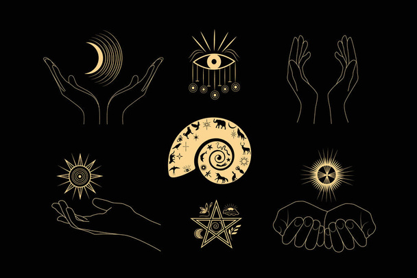 A set of esoteric elements. - Vector, Image
