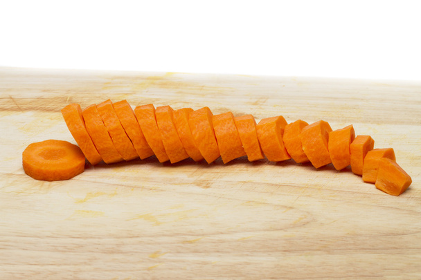 Several peeled carrots - Foto, imagen