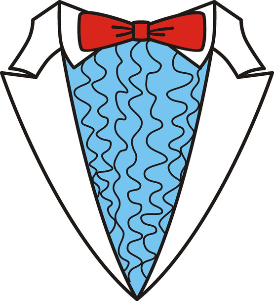 Tuxedo with bow tie - Vector, Image