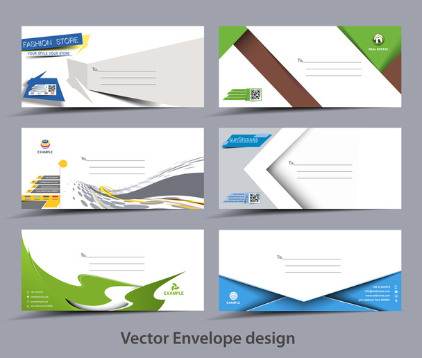 Paper Envelope Templates - Vector, Image