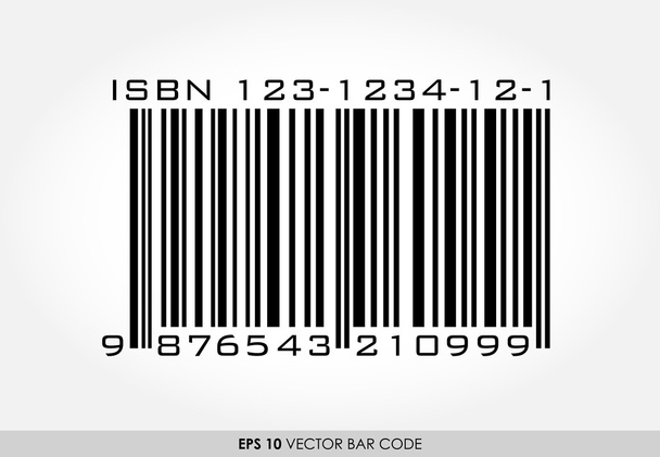 a könyv ISBN vonalkód - Vektor, kép
