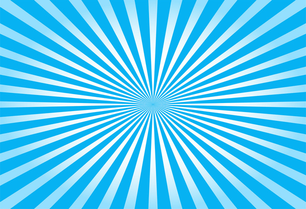Colorido rayo azul sunburst estilo abstracto fondo
 - Vector, Imagen
