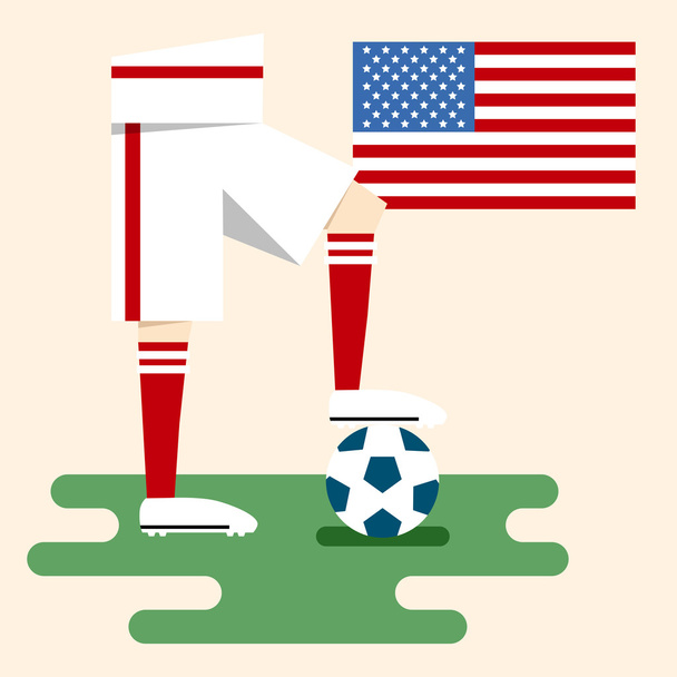 ABD, millî futbol takımları - Vektör, Görsel