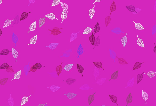 Decorative illustration with abstract colorful leaves. Textured pattern for website. - ベクター画像