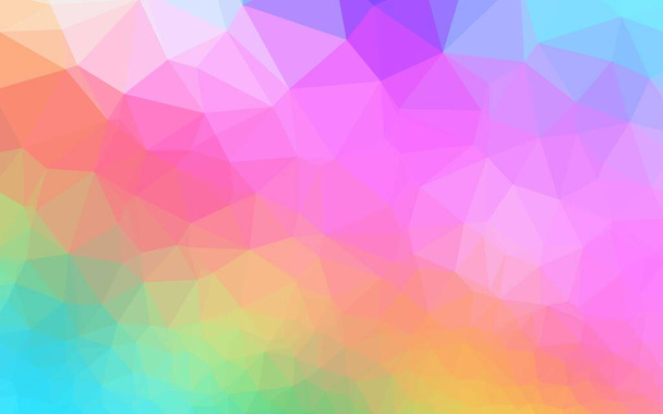 Multicolor vector triangle mosaic texture - Vector, imagen