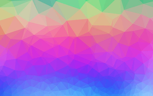 Light Multicolor, Rainbow vector abstract mosaic background. - Vektor, kép