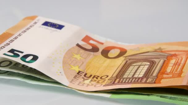 Στοίβα των χρημάτων ευρώ αυξάνεται, Διακοπή Κίνησης - Πλάνα, βίντεο