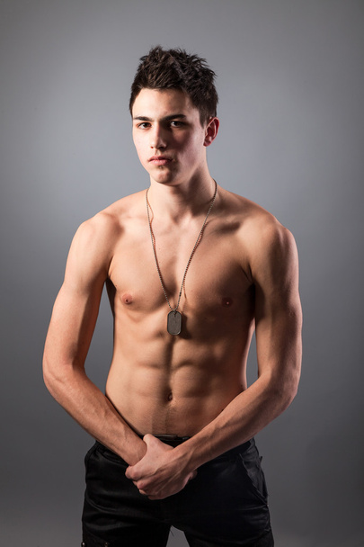 Portrait of young bodybuilder man - Foto, Imagen