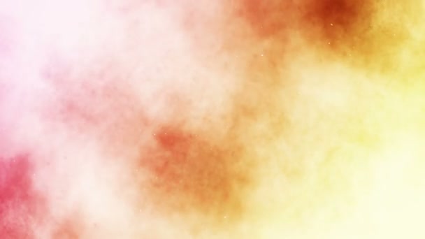 Colored smoke spray. Abstract smoke steam blow out. Fog splash. Alcohol ink and watercolor on colorful background. Copy space for text. Loop animation. - Záběry, video