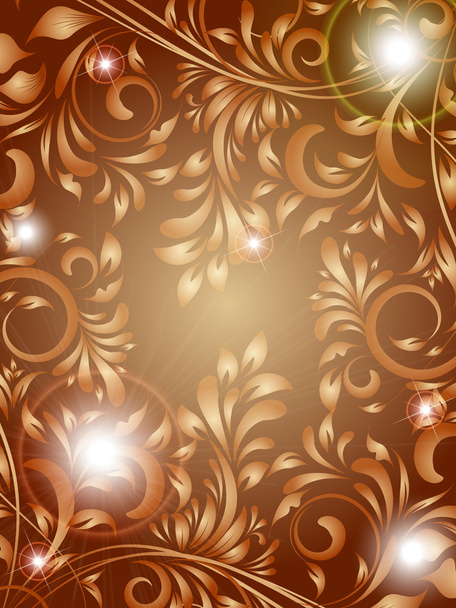 Ilustración floral de abstracción romántica decorativa
 - Vector, Imagen