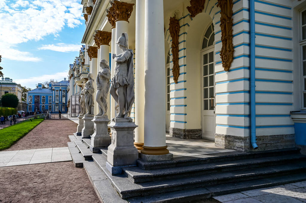 Palacio de las Catherines. Una obra maestra de la arquitectura rusa. la ciudad de Pushkin. - Foto, Imagen