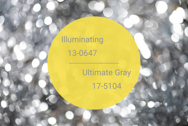 Couleurs à la mode gris et jaune lumineux de la 2021 - Photo, image