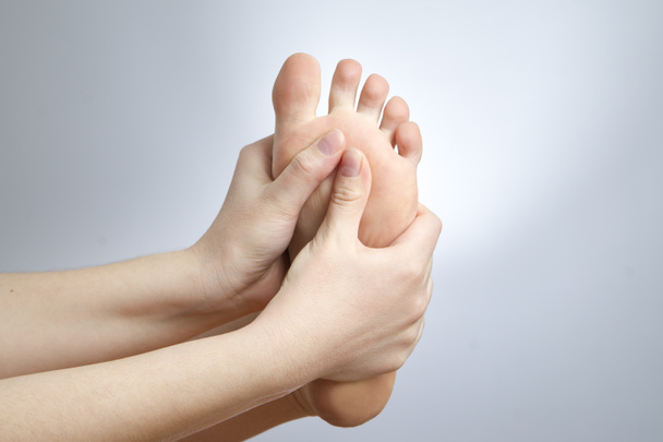 Pain in the female foot - Φωτογραφία, εικόνα