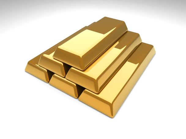 Gold Bar Pyramid - 写真・画像