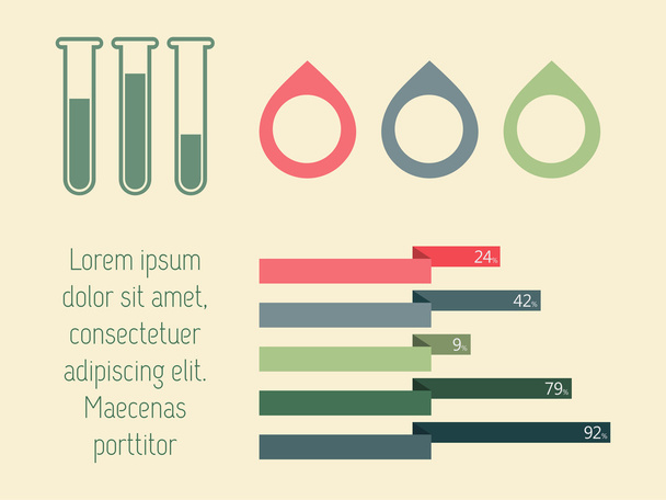 Medical Infographic. - Vektor, Bild