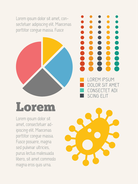 Medical Infographic. - Vetor, Imagem