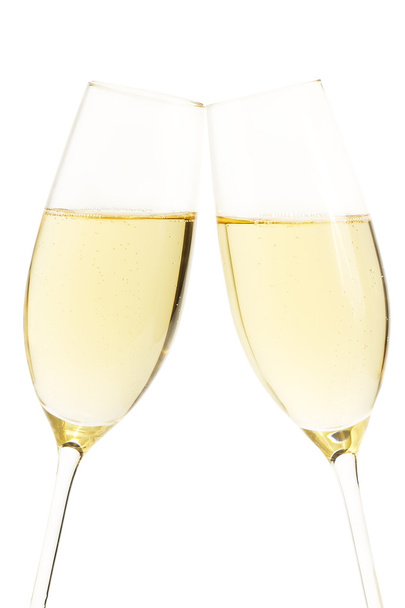 Two aslope glasses with champagne - Photo, Image