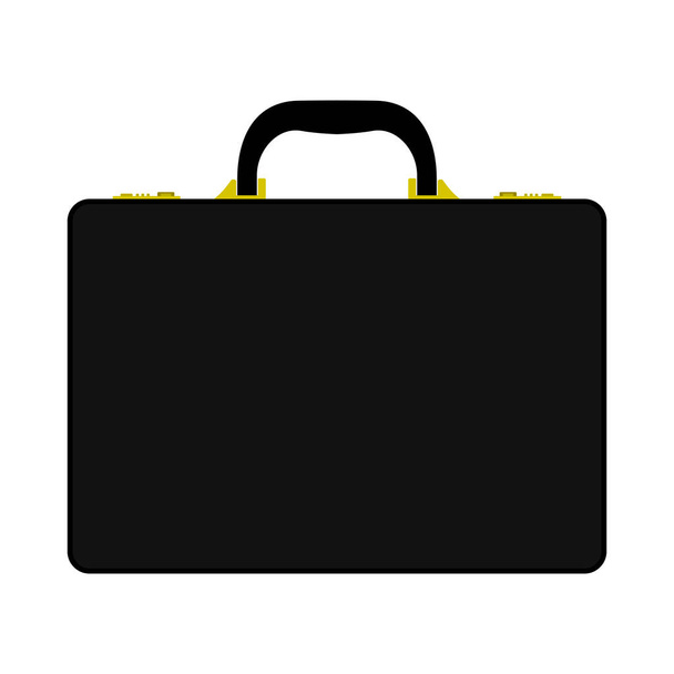 Business Briefcase Icon. Flat Color Design. Vector Illustration. - Vektor, Bild