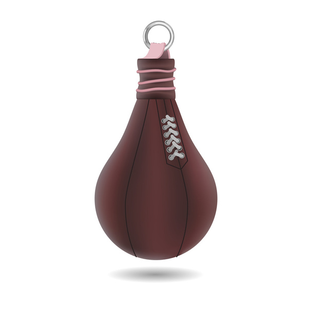 Punching bag isolated on white background - Vector, Imagen