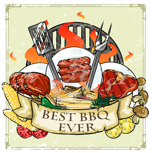 Logo BBQ Grill
 - Vecteur, image