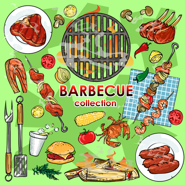 Barbecue collection - Vector, Image