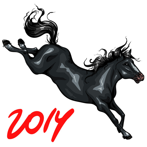 cavalo bucking
 - Vetor, Imagem